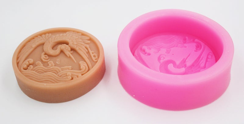 Longzang red-Crowned Crane 0961 Craft Art Silicone Soap Mold Craft Molds DIY Handmade soap molds - Image 2